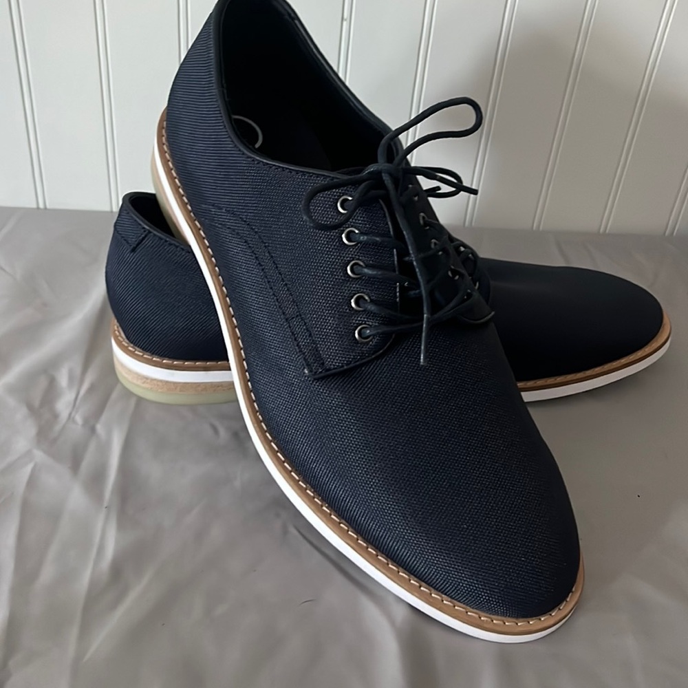 Calvin Klein Atlee Ballistic Oxfords & Lace Up Shoes Black, Mens Sz 11.5